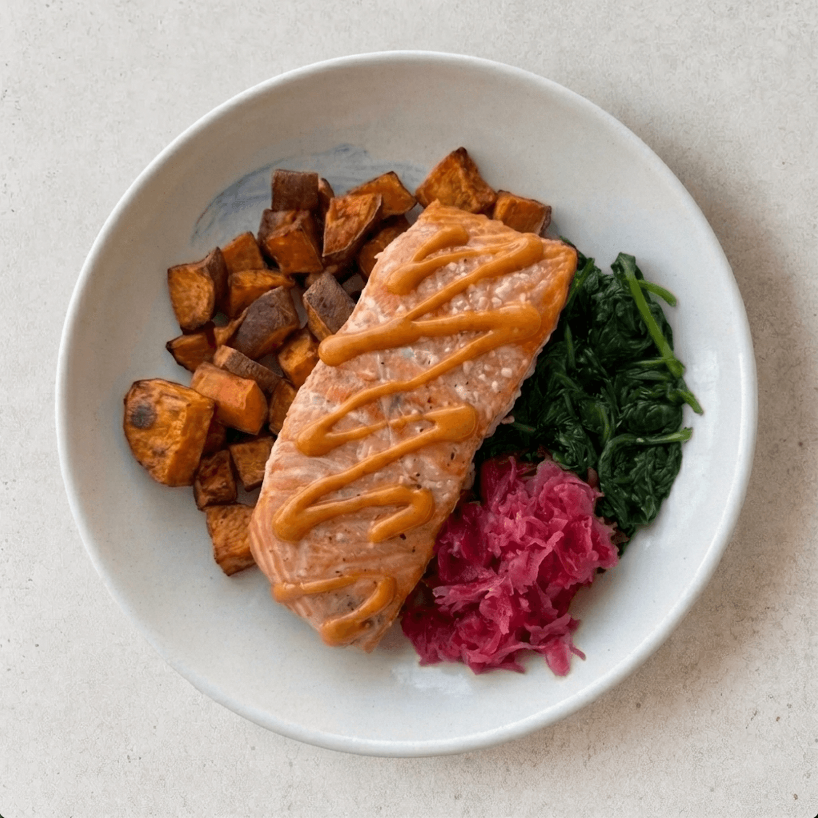 Chipotle Salmon Sweet Potato Bowl