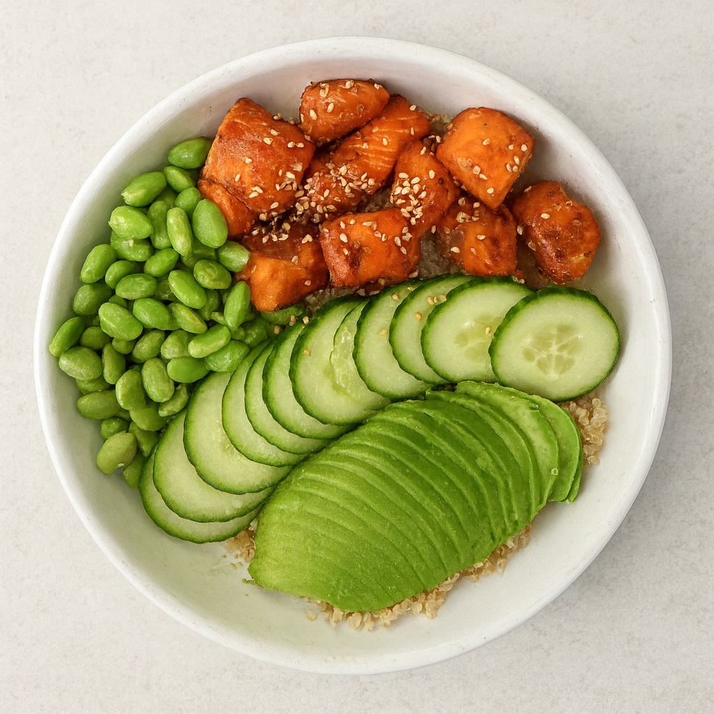 Nutrient-dense Salmon Poke Bowl