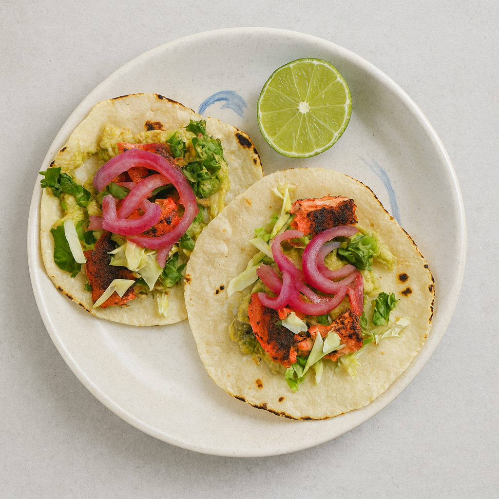 Salmon Avocado Tacos